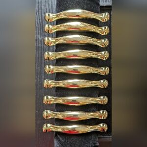 Amerok 1981 Brass Drawer Pulls, Gold Brass Drawer, Cabinet Pulls, Arched Drawer